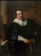 Anthony Van Dyck Portrait of Theodoor Rombouts oil painting on canvas